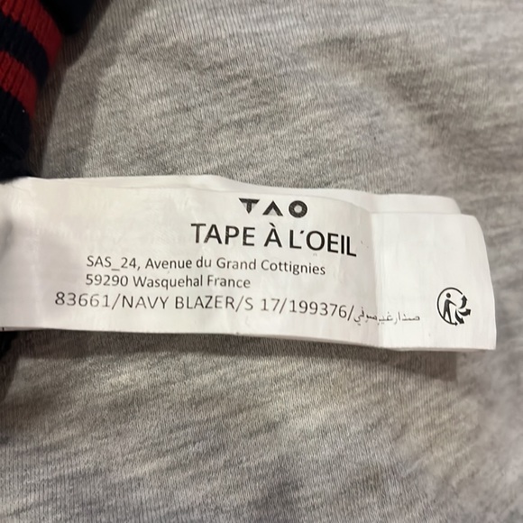 Incredibly soft varsity jacket 0-3 - Picture 3 of 3